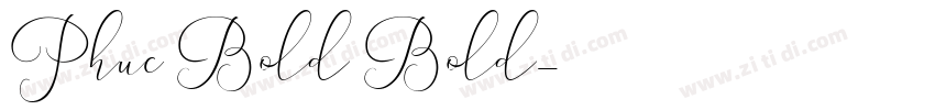 Phuc Bold Bold字体转换